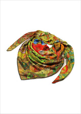 モンドディコローリ シルクスカーフ ベージュ